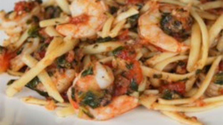 Sarath's Tomato Seafood Pasta